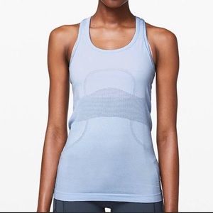 lululemon Run Swiftly tank in lightblue/periwinkle